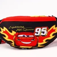 Сумка поясная детская для мальчика, 25&times;6&times;13 см, Тачки