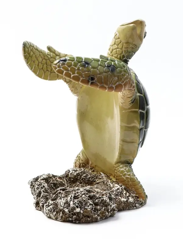 Подставка под бутылку TAKE IT EASY &laquo;Черепаха&raquo;, полистоун, зелёная, 12&times;11&times;19 см