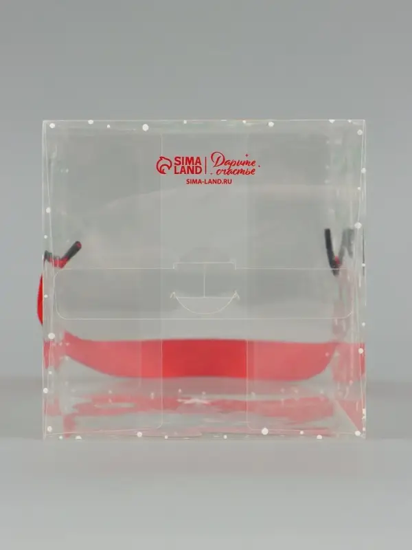 Коробка подарочная, складная из PVC &laquo;Новогодняя елочка&raquo;, 12&times;15&times;12 см