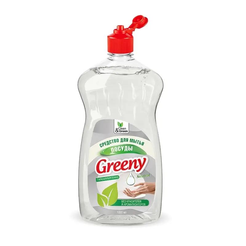 Средство для мытья посуды "Greeny" Neutral 1000 мл. Clean&Green CG8134
