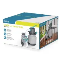 Фильтр-насос, 220-240V, 6056 л/ч, для бассейна, песочный, 58497 Bestway