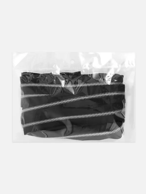 Молния металлическая, №5, 2 замка, разъёмная, замки автомат, 80 см, чёрный