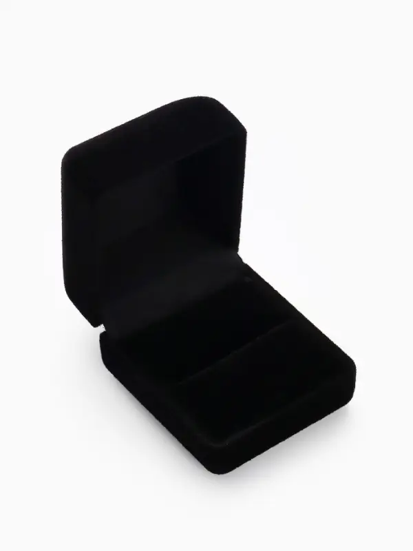 Футляр под серьги, кольцо &laquo;Традиции&raquo;, бархатный, 4.5&times;5 см, чёрный