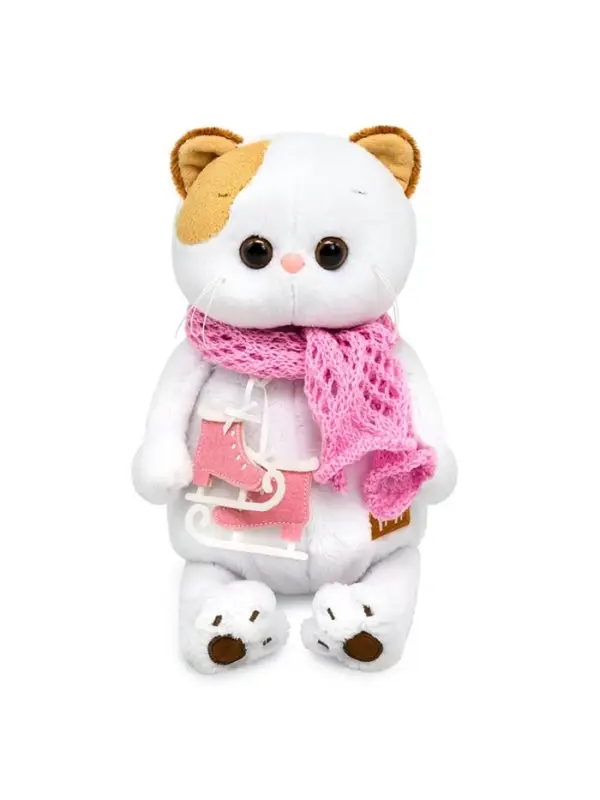 Мягкая игрушка &laquo;Кошечка Ли-Ли&raquo;, с коньками и в шарфике, 24 см