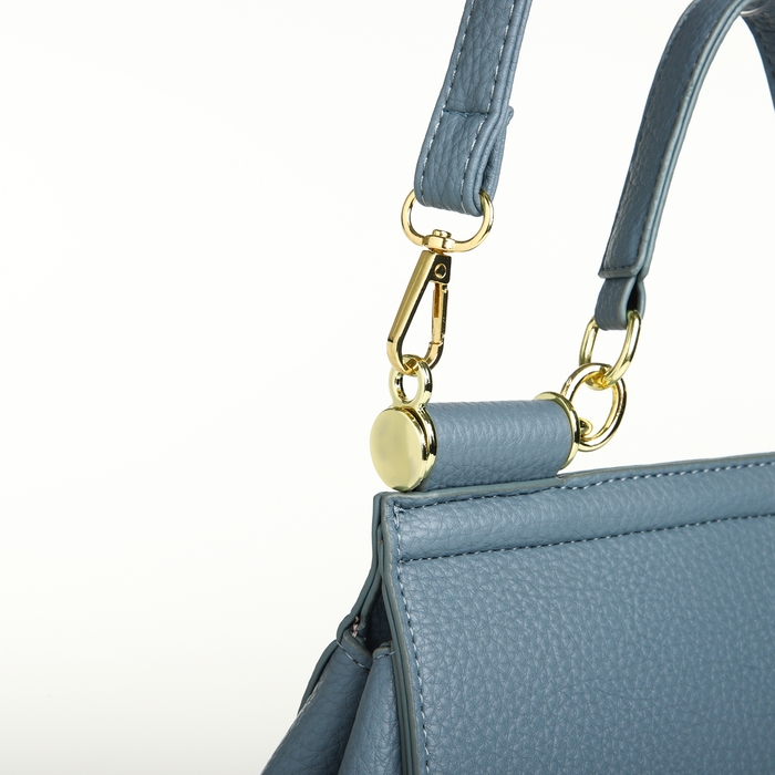 Сумка женская на магните TEXTURA, маленький размер, цвет серо-голубой Сумка женская на магните TEXTURA, маленький размер, цвет серо-голубой