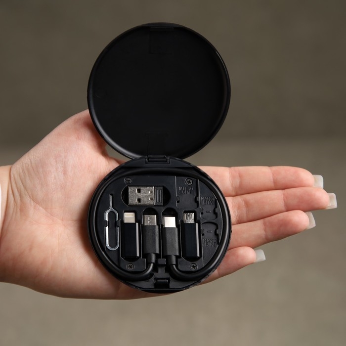 Набор для зарядки 5 в 1, кабель Type-C/Type-C, адаптеры Type-C/MicroUsb, Type-C/lightning Набор для зарядки 5 в 1, кабель Type-C/Type-C, адаптеры Type-C/MicroUsb, Type-C/lightning