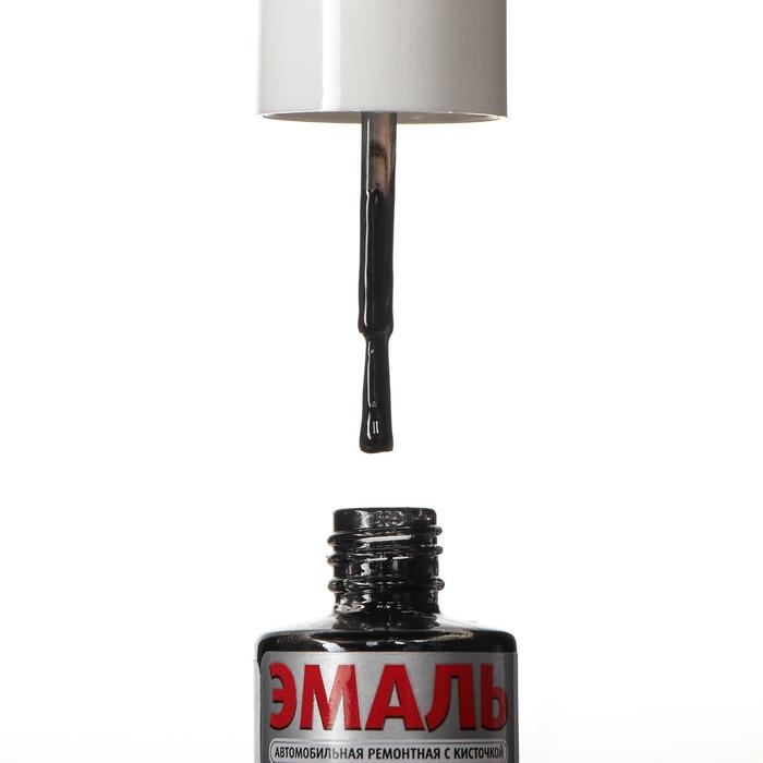 Эмаль Kudo автомобильная ремонтная акриловая с кисточкой  Эмаль Kudo автомобильная ремонтная акриловая с кисточкой "1К чёрная матовая", 15 мл