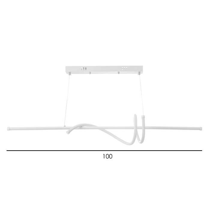 Светильник Светильник "Изгибы" LED 32Вт 6000К белый 100х18-100 см