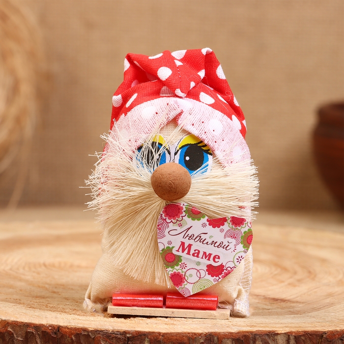 Оберег «Домовой», любимой маме, 10 см, микс Оберег «Домовой», любимой маме, 10 см, микс