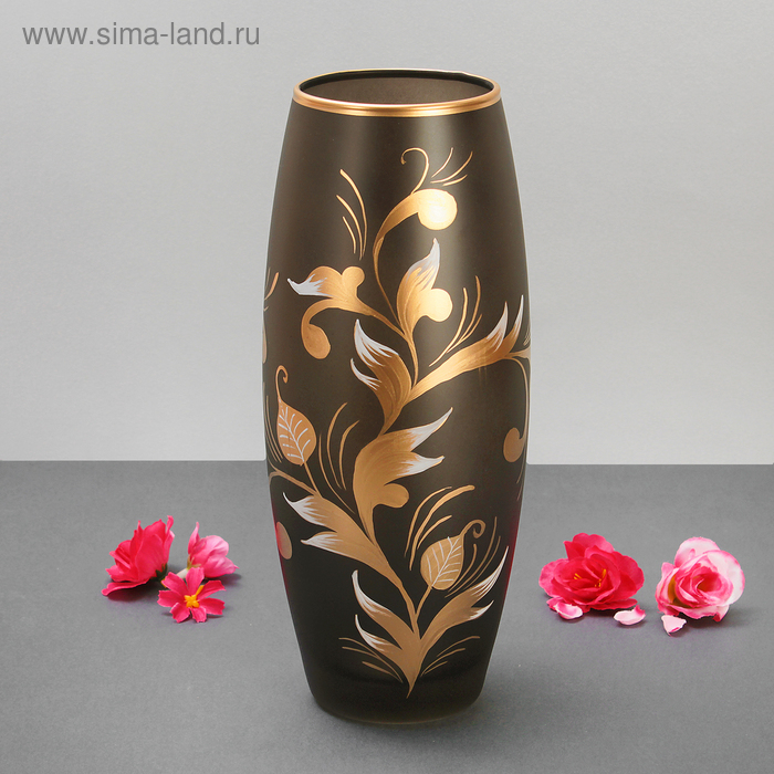 Ваза Ваза "Золотой узор" 8х11х26 см
