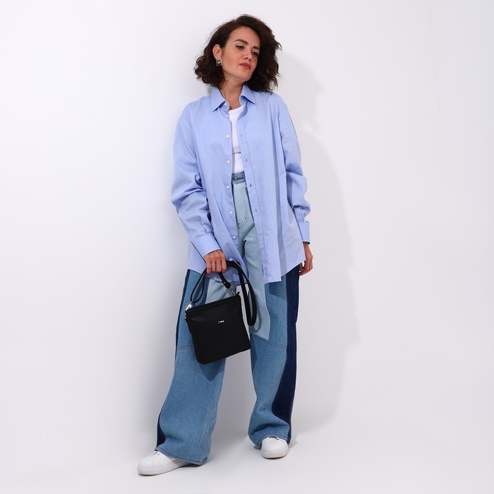 Сумка кросс-боди на молнии, цвет чёрный Сумка кросс-боди на молнии, цвет чёрный