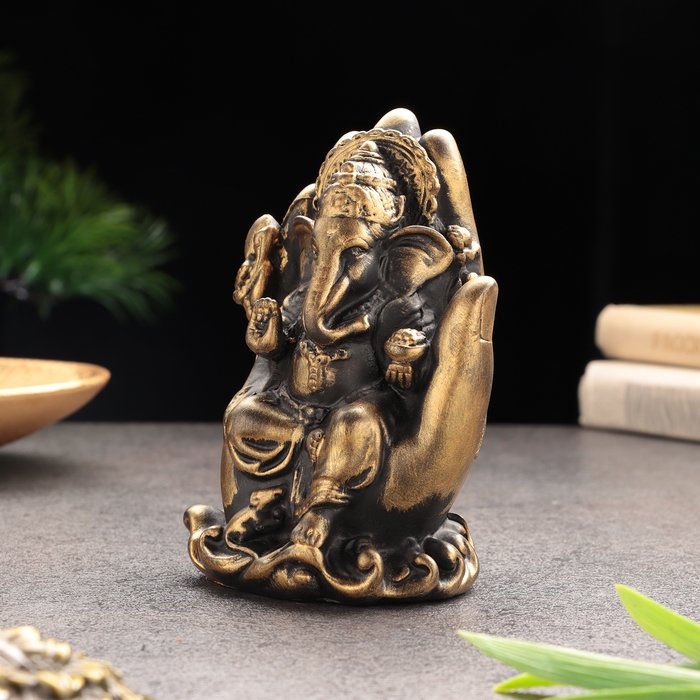 Сувенир Сувенир "Ганеш в ладони", гипсобетон, 13х8х7см