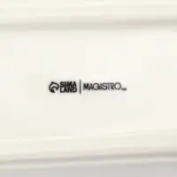 Набор для специй Magistro &laquo;Бланш&raquo;, 3 предмета на подставке: перечница, солонка, ёмкость для зубочисток, 14&times;5.5&times;7 см, фарфор, белый