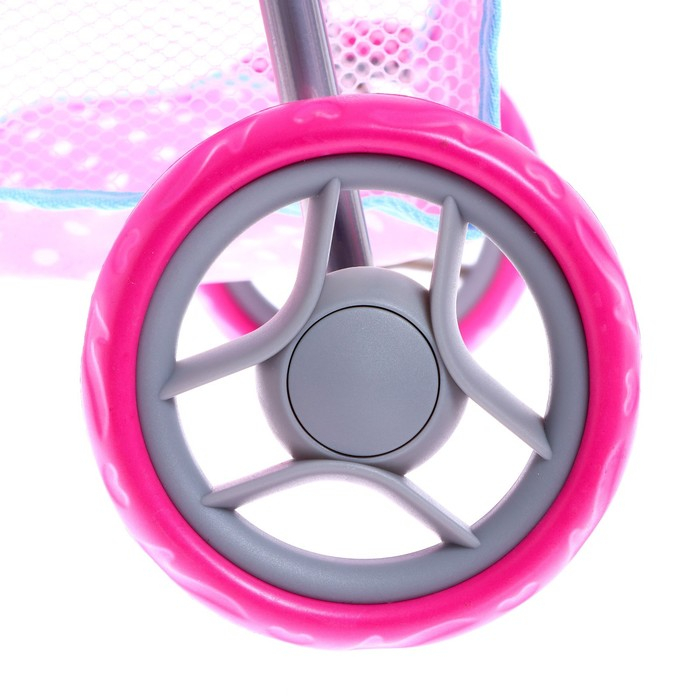 Коляска для кукол летняя, с крышей, металлический каркас Коляска для кукол летняя, с крышей, металлический каркас