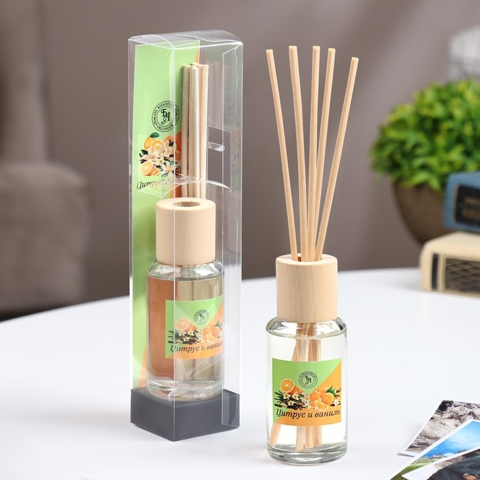 Диффузор ароматический  Диффузор ароматический "Модерн", 50 мл, цитрус и ваниль, 8 марта, "Богатство Аромата"