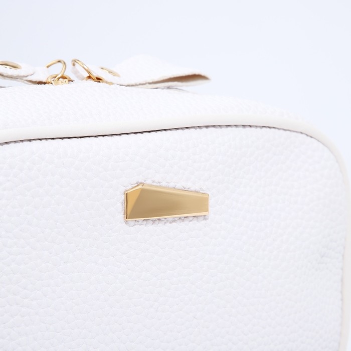 Сумка кросс-боди на молнии, цвет белый Сумка кросс-боди на молнии, цвет белый