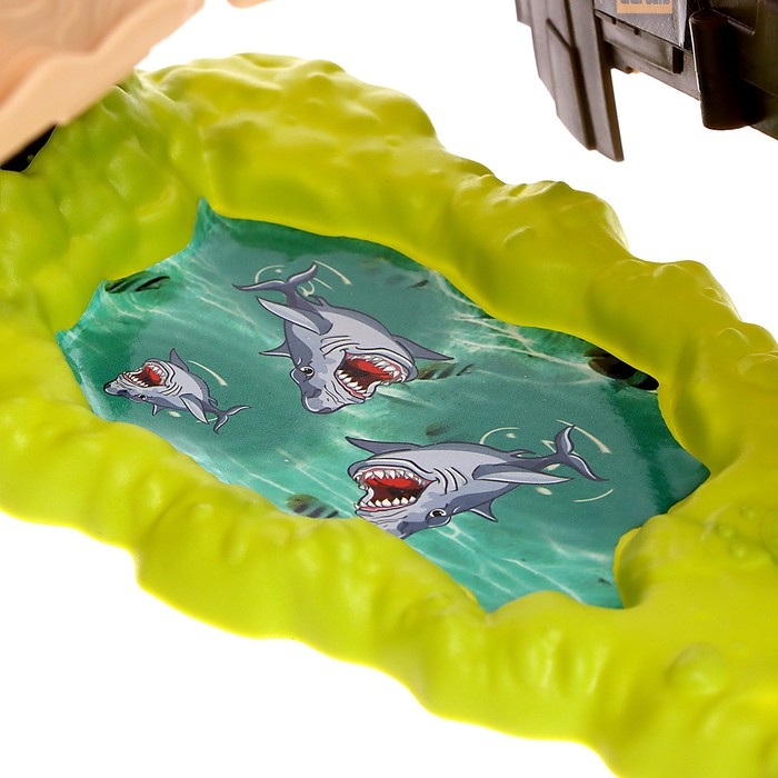 Автотрек «Дино-трек», с запуском, звуковые эффекты Автотрек «Дино-трек», с запуском, звуковые эффекты