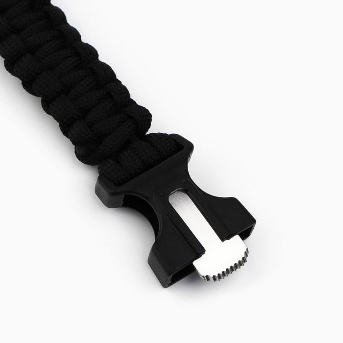 Браслет для выживания «Стальной характер», 26 х 2,5 см. Браслет для выживания «Стальной характер», 26 х 2,5 см.