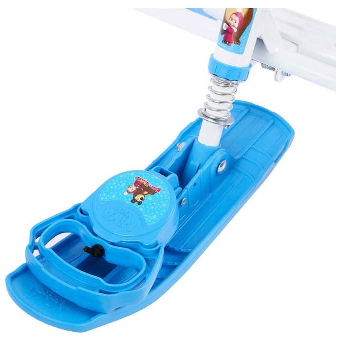 Снегокат «Маша и медведь», СММ2, со спинкой и ремнём безопасности,цвет голубой/белый Снегокат «Маша и медведь», СММ2, со спинкой и ремнём безопасности,цвет голубой/белый