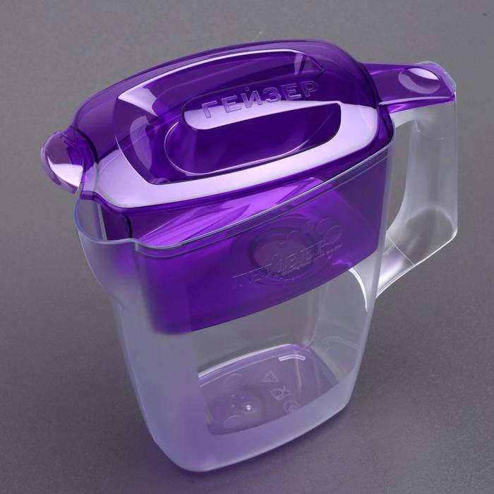 Фильтр-кувшин «Гейзер-альфа», 2,5 л, цвет сиреневый