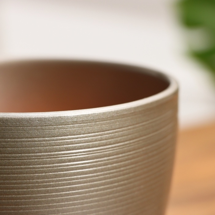 Горшок цветочный Горшок цветочный "Амелия" коричневый, 1,4 л