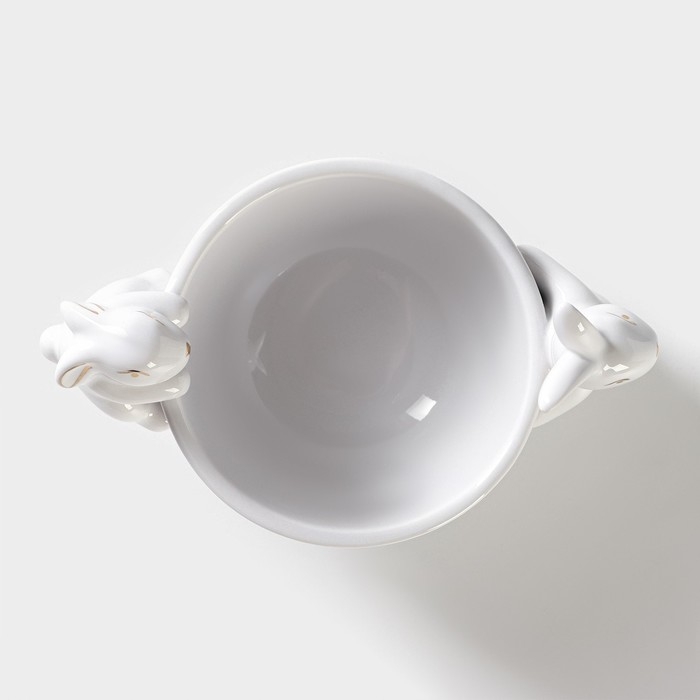 Салатник Доляна «Зайка в золотом», 240 мл, 15,5×10×10см Салатник Доляна «Зайка в золотом», 240 мл, 15,5×10×10см