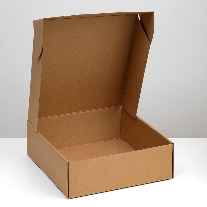 Коробка самосборная, крафт, 29,5 х 28,5 х 9,5 см Коробка самосборная, крафт, 29,5 х 28,5 х 9,5 см