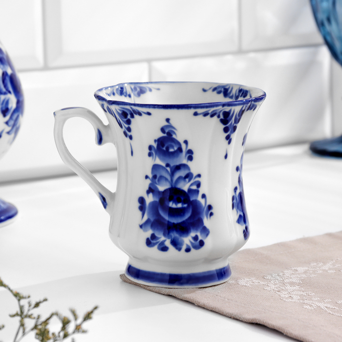 Кружка "Валерьян", Н10см V0,25л, авт.Ремизов В, гжель