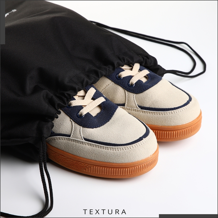 Мешок для обуви TEXTURA, отдел на шнурке, цвет чёрный Мешок для обуви TEXTURA, отдел на шнурке, цвет чёрный