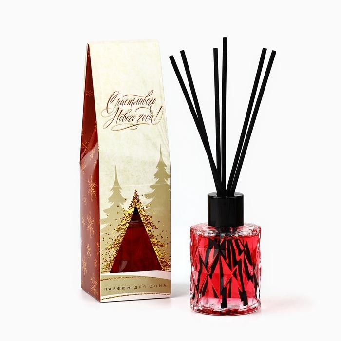 Аромадиффузор ароматический палочки «Новогодняя коллекция»,аромат зимние ягоды, 50 мл