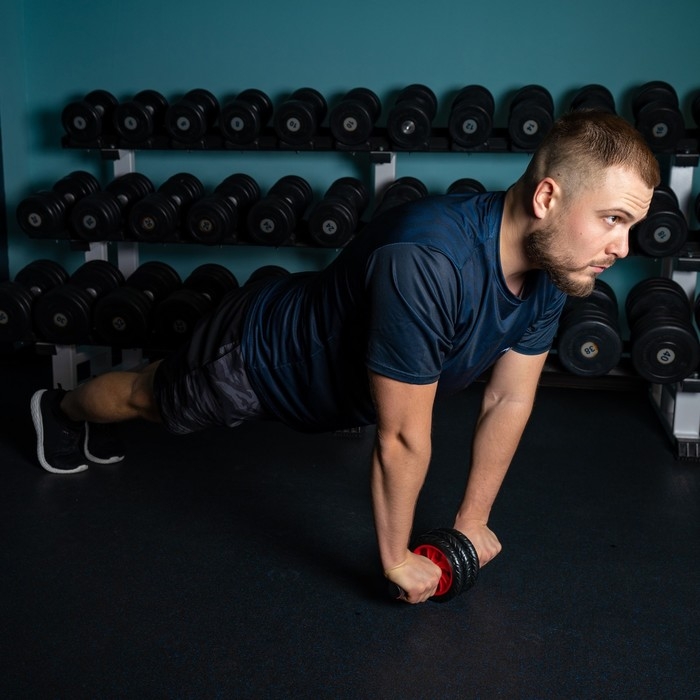 Ролик для пресса ONLITOP, 3 колеса, с ковриком, цвета МИКС Ролик для пресса ONLITOP, 3 колеса, с ковриком, цвета МИКС