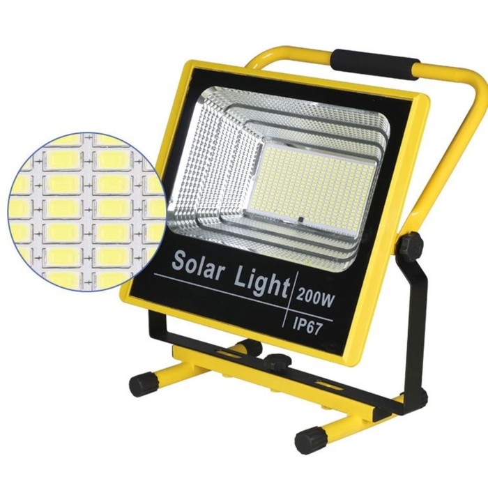 Фонарь-прожектор аккумуляторный, переносной 200 Вт, 20000 мАч, IP67, 28 х 34 см Фонарь-прожектор аккумуляторный, переносной 200 Вт, 20000 мАч, IP67, 28 х 34 см