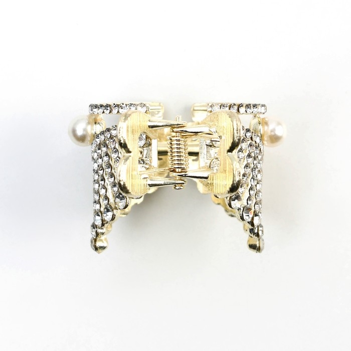 Зажим для волос со стразами «Будь ярче всех», 3,5 х 4,5 х 2.5 см Зажим для волос со стразами «Будь ярче всех», 3,5 х 4,5 х 2.5 см