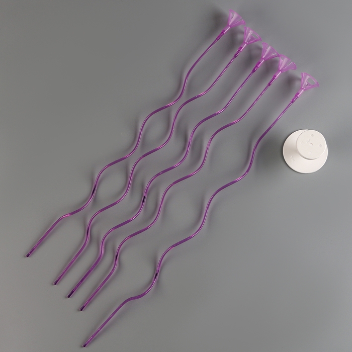 Набор «ВОЛНА», палочка+держатель+подставка, набор 5 шт., фиолетовый Набор «ВОЛНА», палочка+держатель+подставка, набор 5 шт., фиолетовый