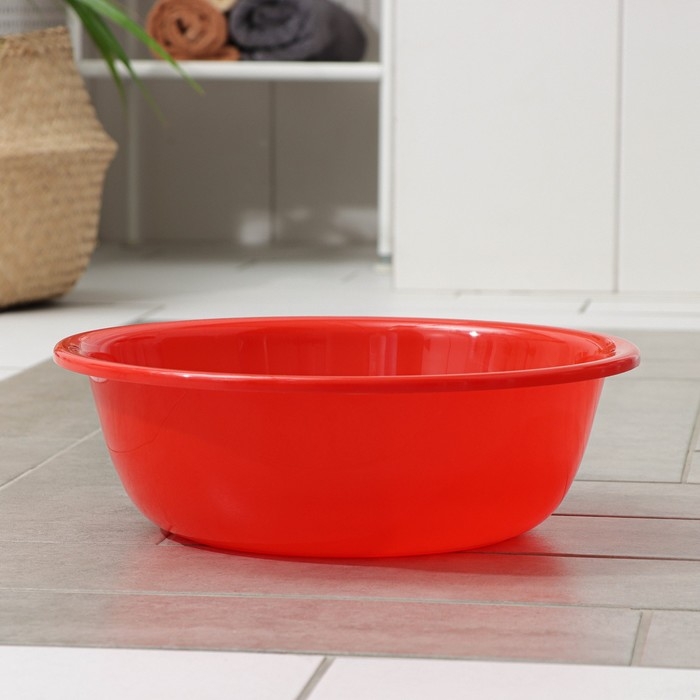 Таз хозяйственный круглый, 9 л, d=36 см, h=11,5 см, цвет красный Таз хозяйственный круглый, 9 л, d=36 см, h=11,5 см, цвет красный