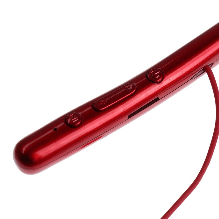 Наушники спортивные WI-H700, беспроводные, вакуумные, ВТ 4.2, микрофон, 100 мАч, красные Наушники спортивные WI-H700, беспроводные, вакуумные, ВТ 4.2, микрофон, 100 мАч, красные