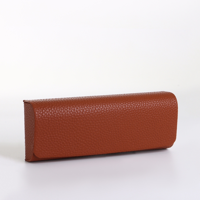 Футляр для очков на магните, длина 16 см, цвет коричневый Футляр для очков на магните, длина 16 см, цвет коричневый