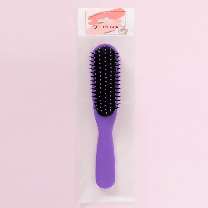 Расчёска массажная, 4 × 20 см, цвет МИКС