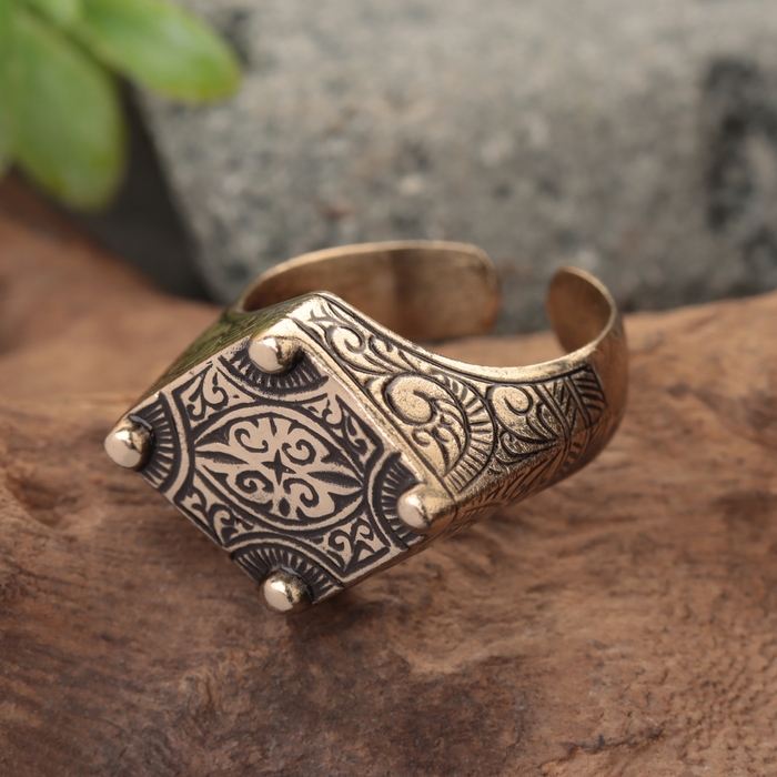 Кольцо-амулет "Воинский", латунь