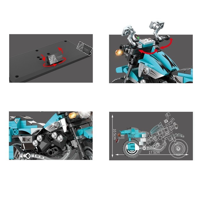 Конструктор Мототехно &laquo;Байк&raquo;, 267 деталей