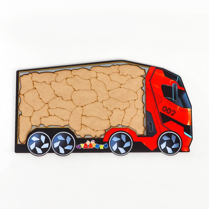 Пазл-головоломка «Грузовик красный»