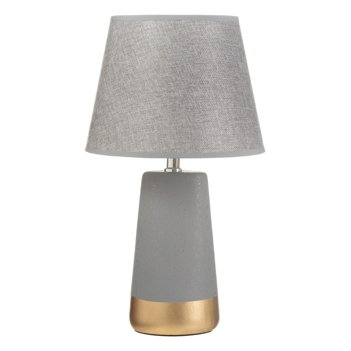 Настольная лампа Настольная лампа "Адриен" E14 40Вт серо-золотой 23х23х40 см RISALUX