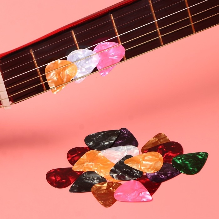 Набор медиаторов Music Life 0,46 мм, 20 штук, микс Набор медиаторов Music Life 0,46 мм, 20 штук, микс