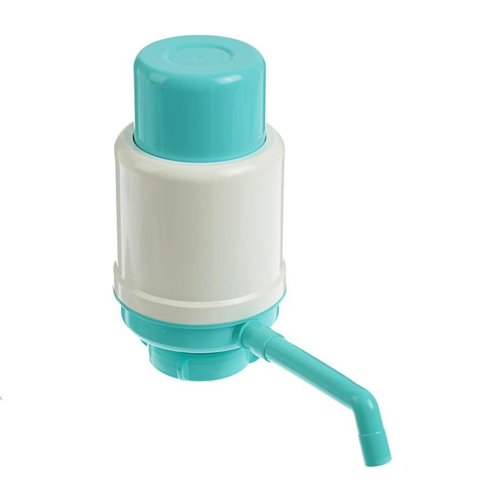 Помпа для воды  Помпа для воды "Дельфин" Эко, механическая, под бутыль от 12 до 19 л, бирюзовая