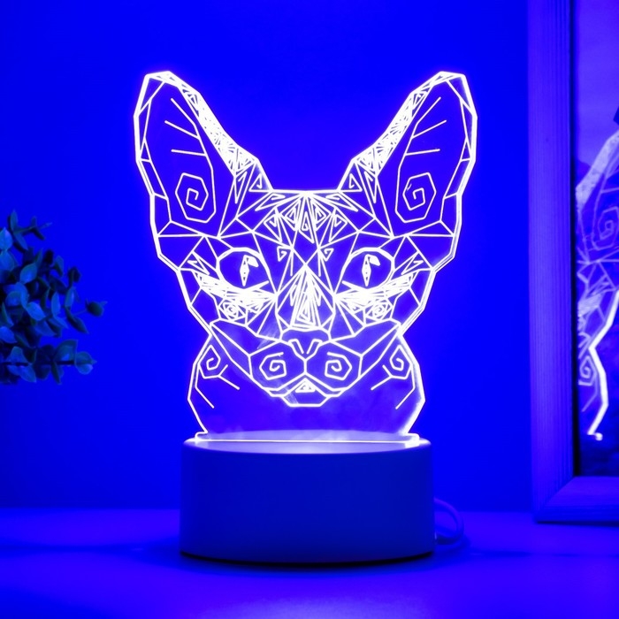 Светильник Светильник "Сфинкс" LED белый 11х9,5х13 см