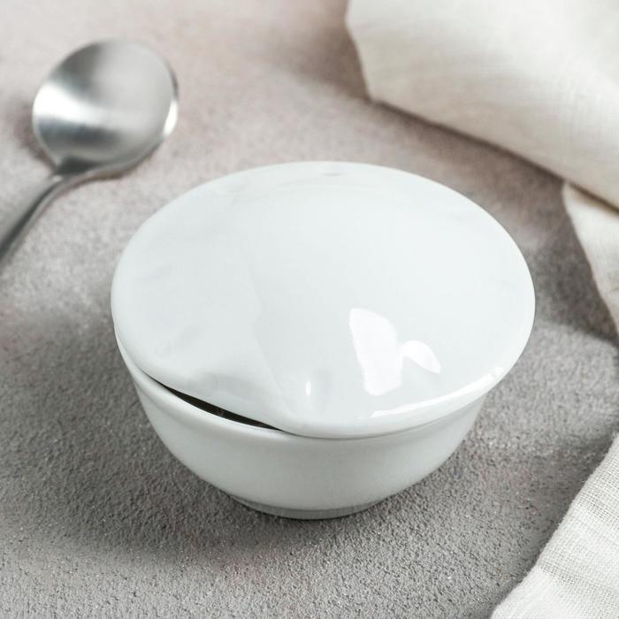 Горчичница фарфоровая «Романс», 50 мл, с крышкой Горчичница фарфоровая «Романс», 50 мл, с крышкой