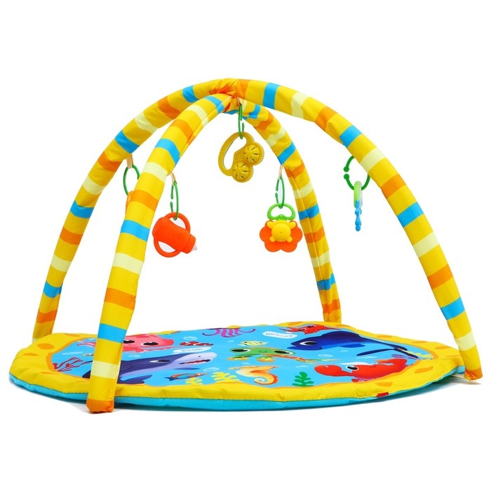 Развивающий коврик с дугами «Морские животные», 85х85 см, Крошка Я Развивающий коврик с дугами «Морские животные», 85х85 см, Крошка Я