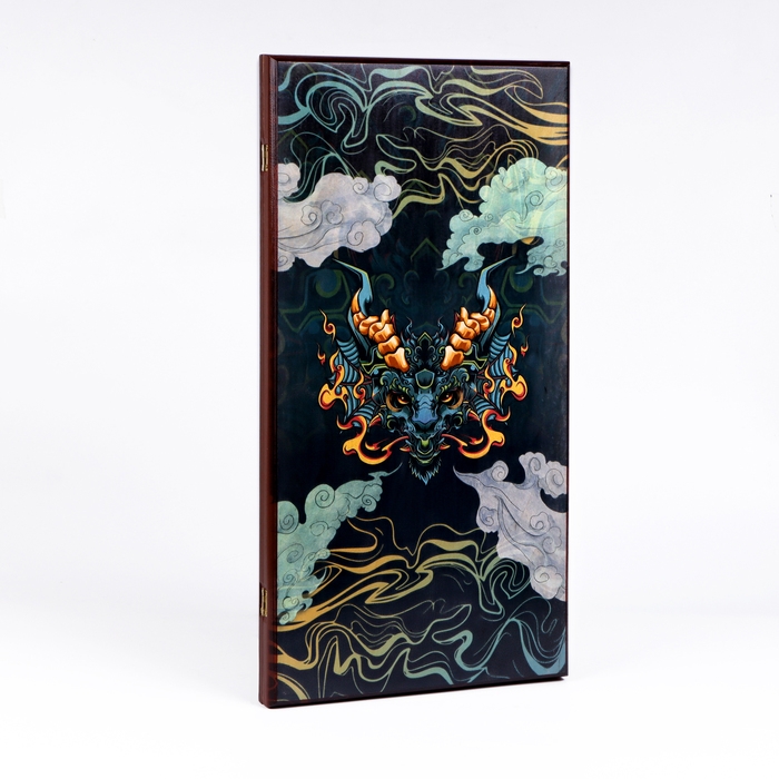 Нарды деревянные большие, с шашками Нарды деревянные большие, с шашками "Дракон", настольная игра, 60 х 60 см