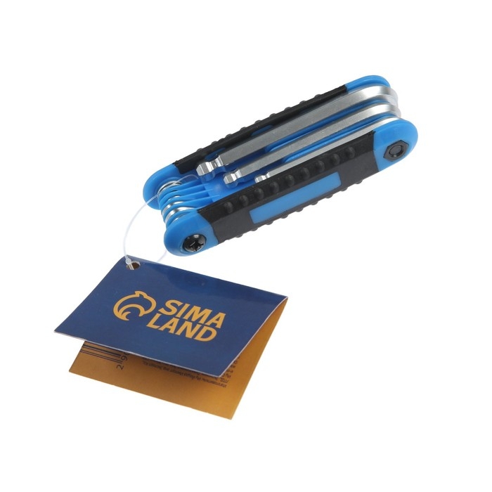 Набор ключей имбусовых складных ТУНДРА, с шаром, 1.5 - 8 мм, 8 шт. Набор ключей имбусовых складных ТУНДРА, с шаром, 1.5 - 8 мм, 8 шт.