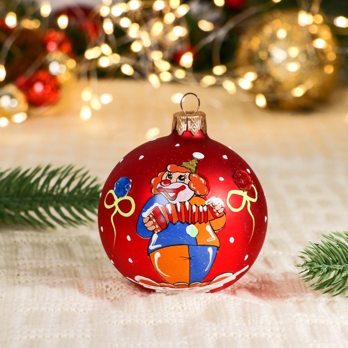 Шар Шар "Клоун с гармошкой" 8 см микс